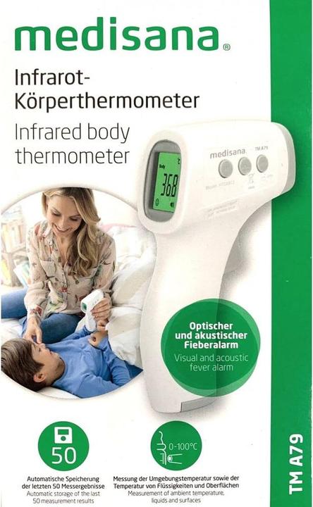 Actual product image Medisana TM A79 Infrared (Forehead, Non-contact)