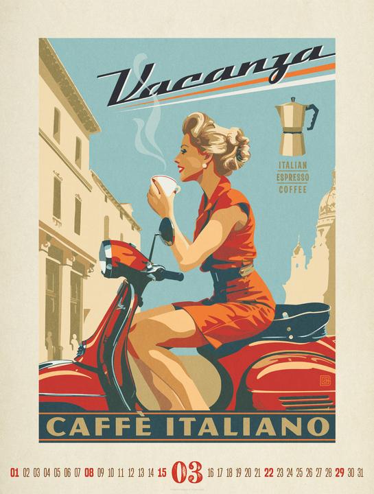Image du produit Coffee Time - Kaffee-Plakate Kalender 2026 (Couverture rigide, Allemand, Anglais, Espagnol, Français)
