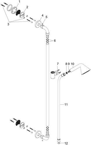 Produktbild Axor Brauseset 0,90 m, mit Handbrause 85 1jet