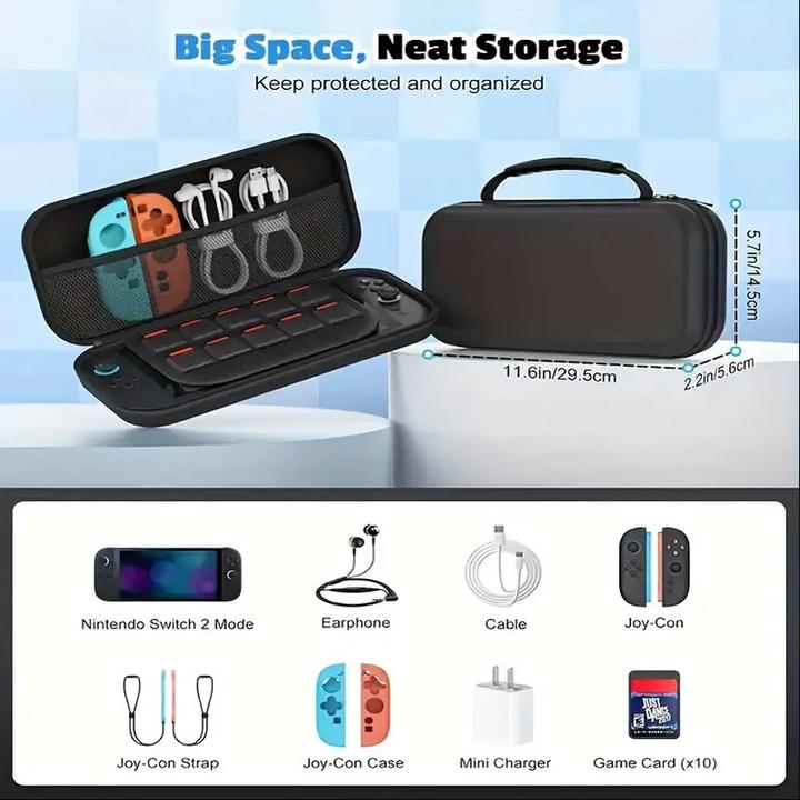 Produktbild The Toy Company Nintendo Switch 2 Schutzhülle, Nintendo Switch 2 Case, Tragetasche Switch 2 (Switch 2)