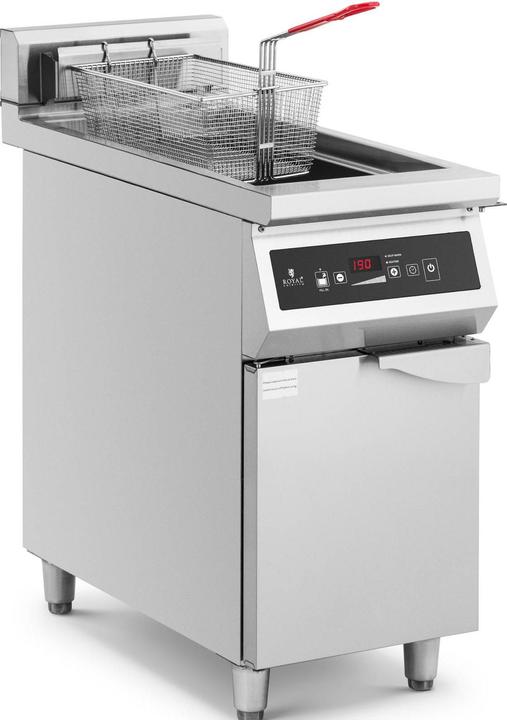 Royal Catering Induktionsfritteuse Fritteuse Gastro-Fritteuse 30 l 10000 W LED + Timer