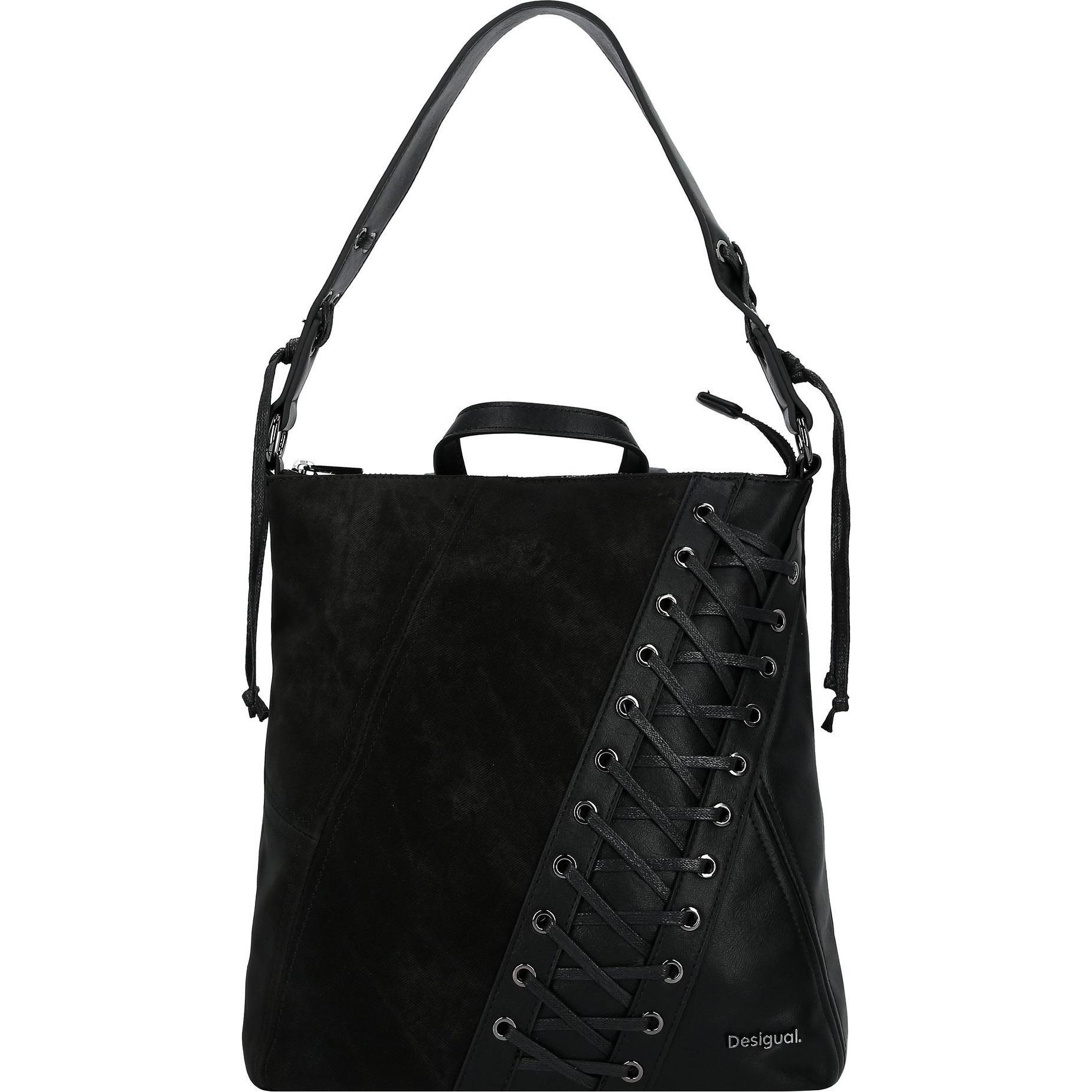 Desigual Donna Nero Zaino, (8 L)