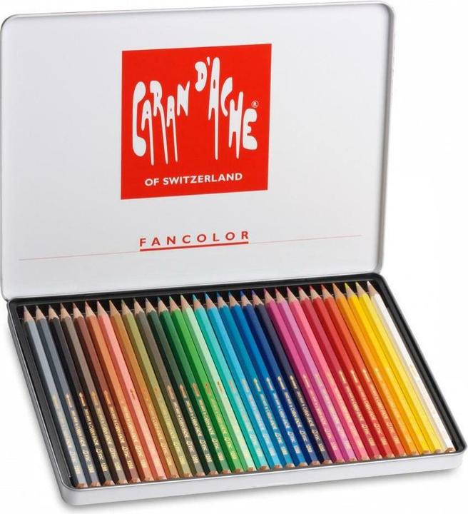 Productafbeelding Caran d'Ache Fancolor Farbstifte Metallschachtel (Veelkleurig, 30 x)