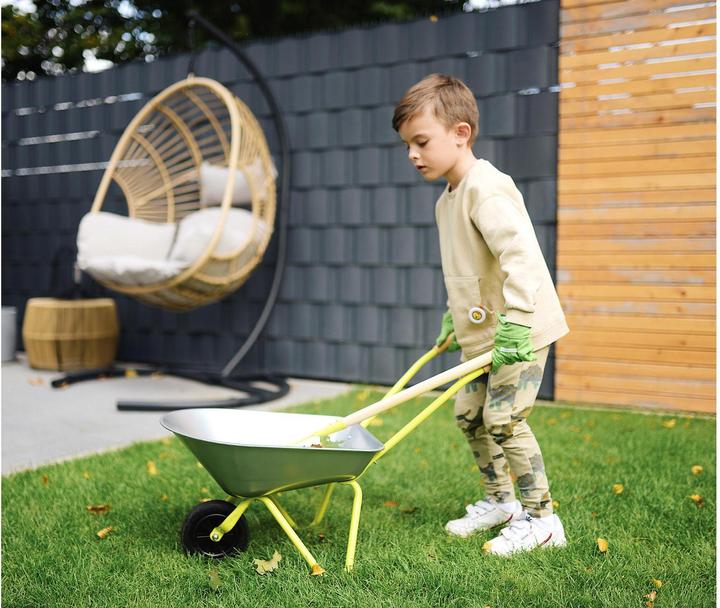 Actual product image small foot Wheelbarrow with garden tools