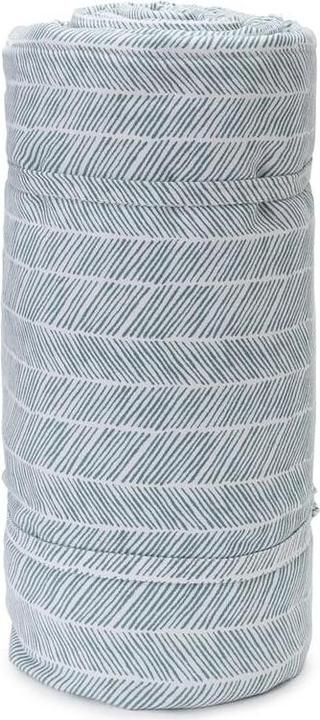 Actual product image Urbanara Picknickdecke Mallur 130 x 190 cm - Grüngrau / Weiss