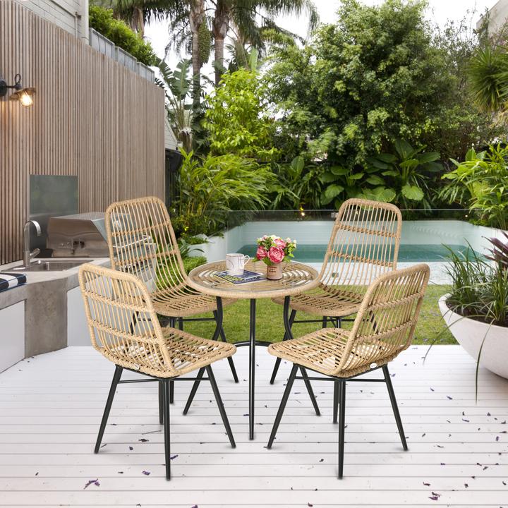 Produktbild Outsunny Gartenmöbel-Set mit geflochtenem Design (60 cm)