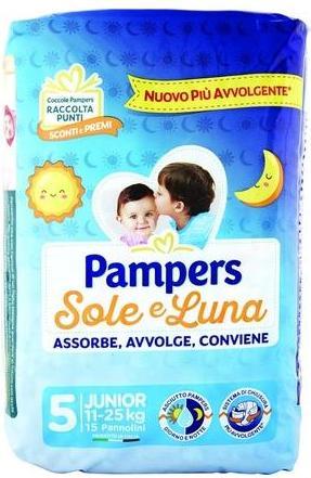 Actual product image Pampers Sole & Luna Junior Size 5 11/25 kg Nappies (Size 5)