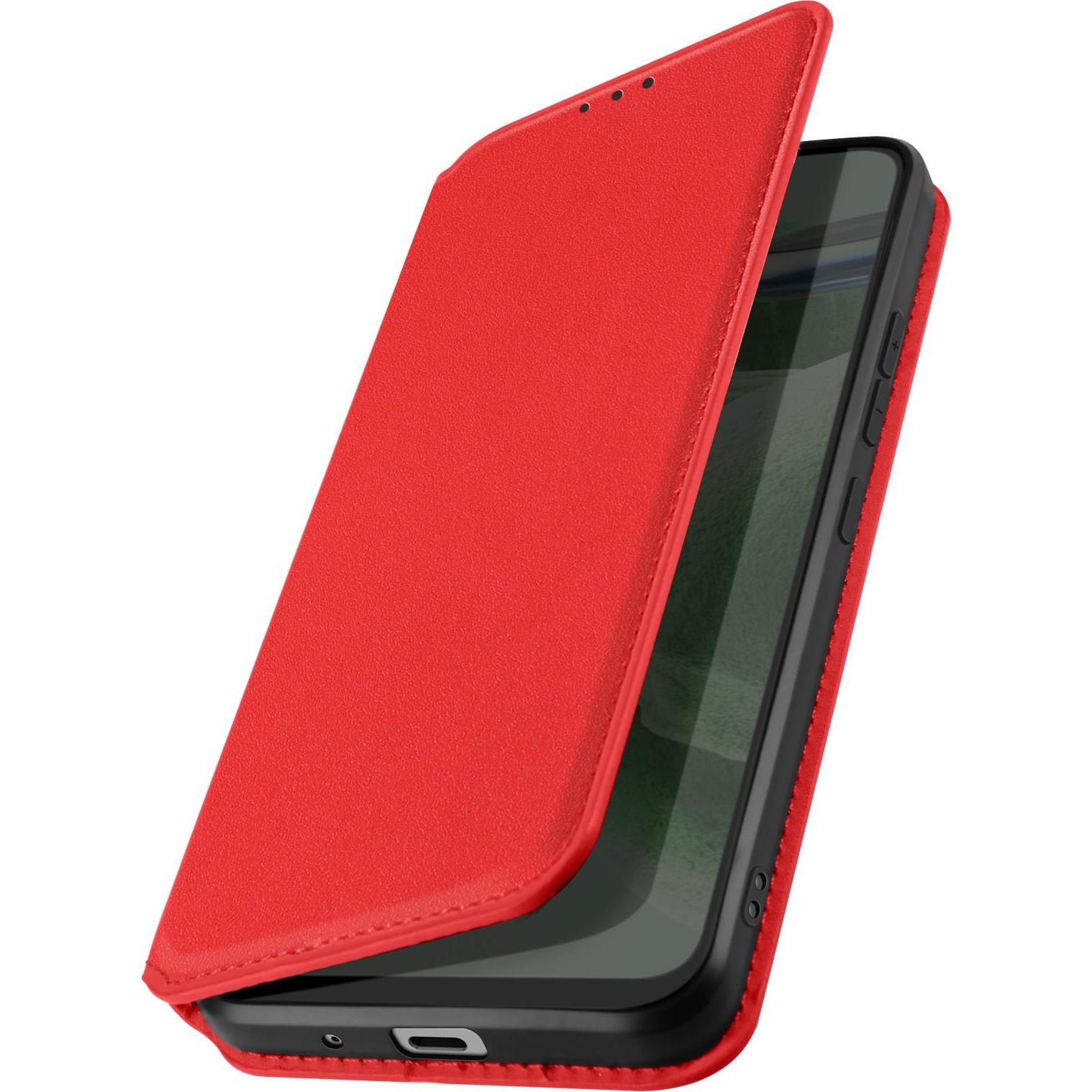 Thumbnail - Avizar Classic Edition, Backcover mit Magnetklappe Series (Xiaomi Redmi 6A), Smartphone Hülle, Rot