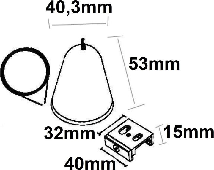 Image du produit Isoled Suspension à fil DALI à 3 circuits avec contrepartie, y compris baldaquin et fil d'acier, noir, 1