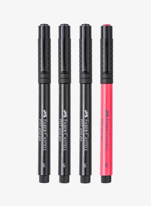 Actual product image Faber-Castell Pitt Artist Pen Handlettering (Multicoloured, 4 x)