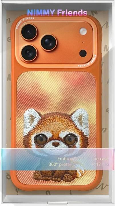 Produktbild Etuui Case Nimmy Big Eyed Pet 2.0 Raccoon for iPhone 17 Pro Max orange (Apple iPhone 17 Pro Max)