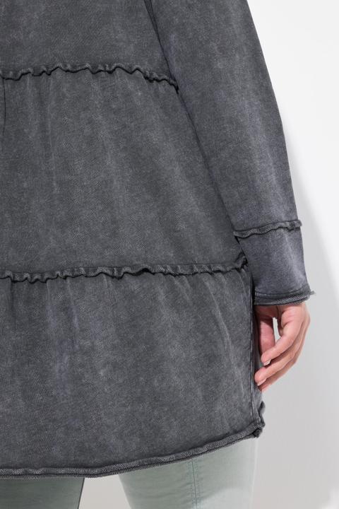 Image du produit Ulla Popken Longue veste à capuche au look vintage, ligne A (54)