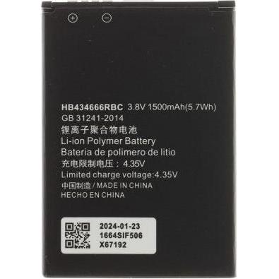 Huawei Hb434666rbc Batteria Per 1500Mah Li-Pol (Oem), Batteria Smartphone