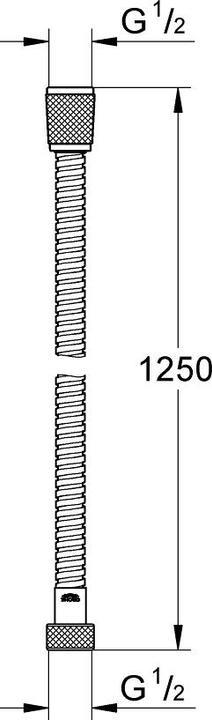 Productafbeelding Grohe VitalioFlex metalen doucheslang (125 cm)