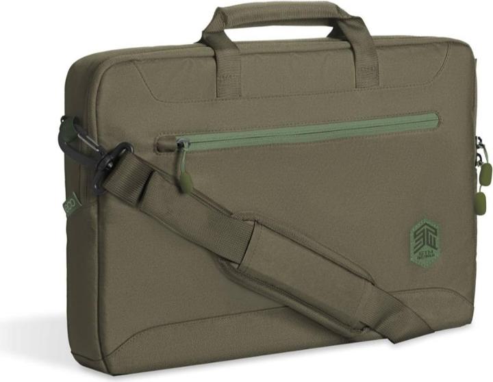 Actual product image STM 117-393P-03 laptop case 40.6 cm (16") Briefcase Green (16", Universal)