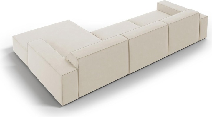 Actual product image Micadoni Velvet Right Corner Sofa, "Jodie", 4 Seats, 284x166x70Made in Europe (Corner sofa)