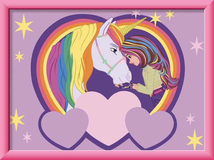 Actual product image Ravensburger CreArt, Malen nach Zahlen Kinder Unicorn Academy - Sophia & Wildstar