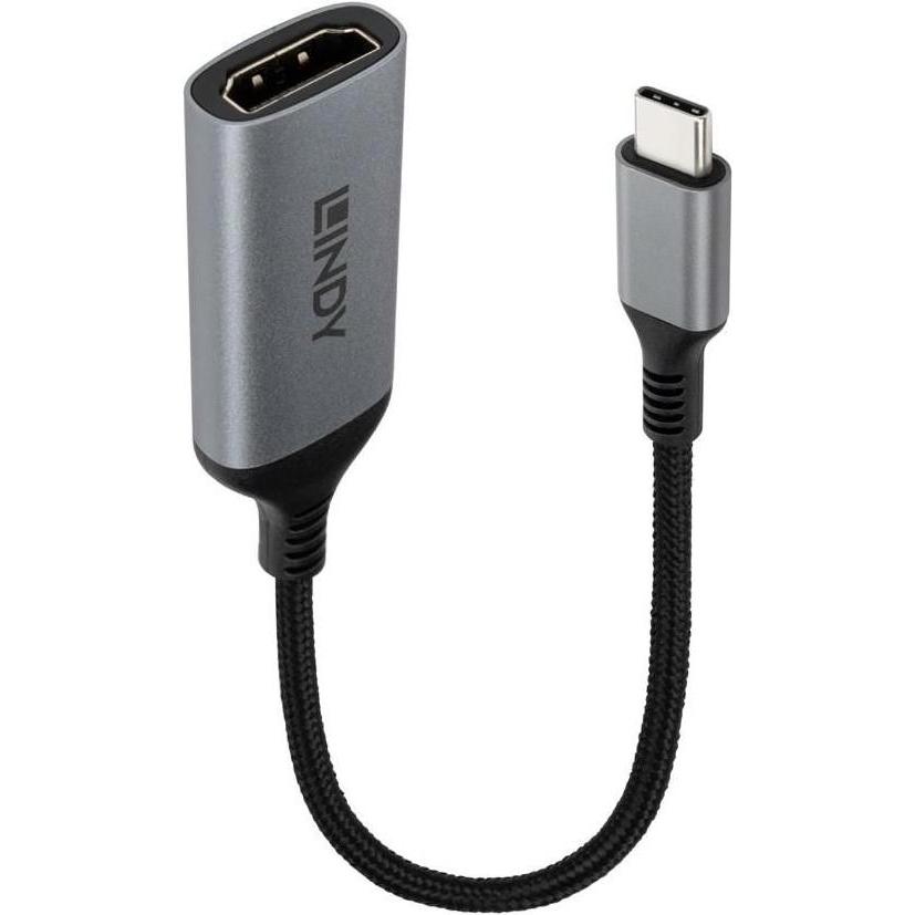 Lindy USB Typ C auf HDMI 8K60 Konvert (HDMI), Adattatore dati + video, Nero