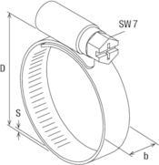 Image du produit Fischer Collier de serrage SGS 9 W2 100-120 (Collier de serrage, 120 mm)