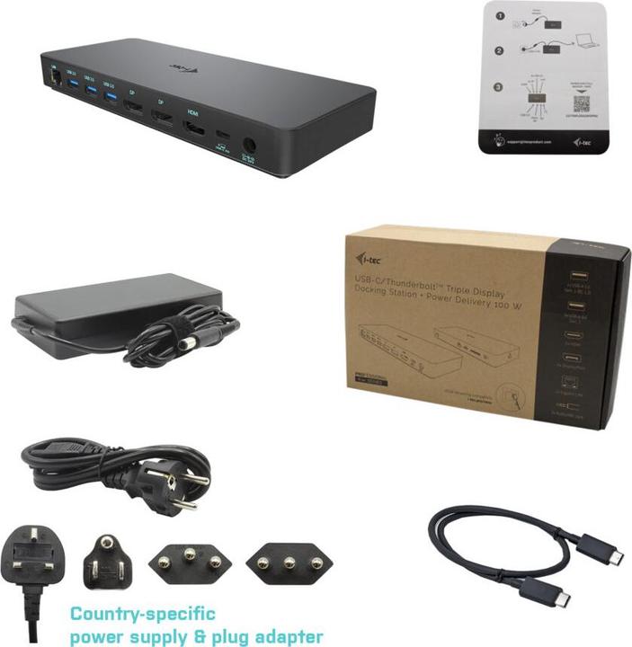 Produktbild i-tec Triple Dock (USB-C, 3 Ports)