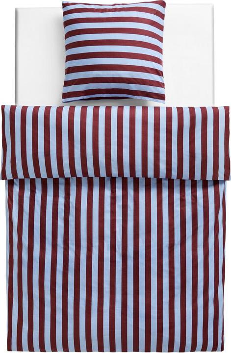 Actual product image HAY Duvet cover??T?? dark red striped (Duvet cover, 160 x 210 cm)
