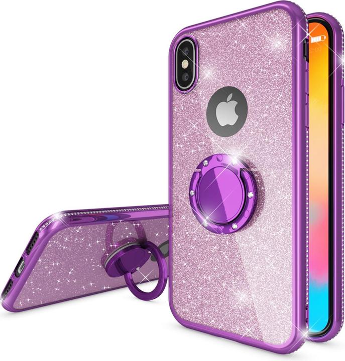 Produktbild Nalia Ring Hülle Glitzer (Apple iPhone X, Apple iPhone XS)