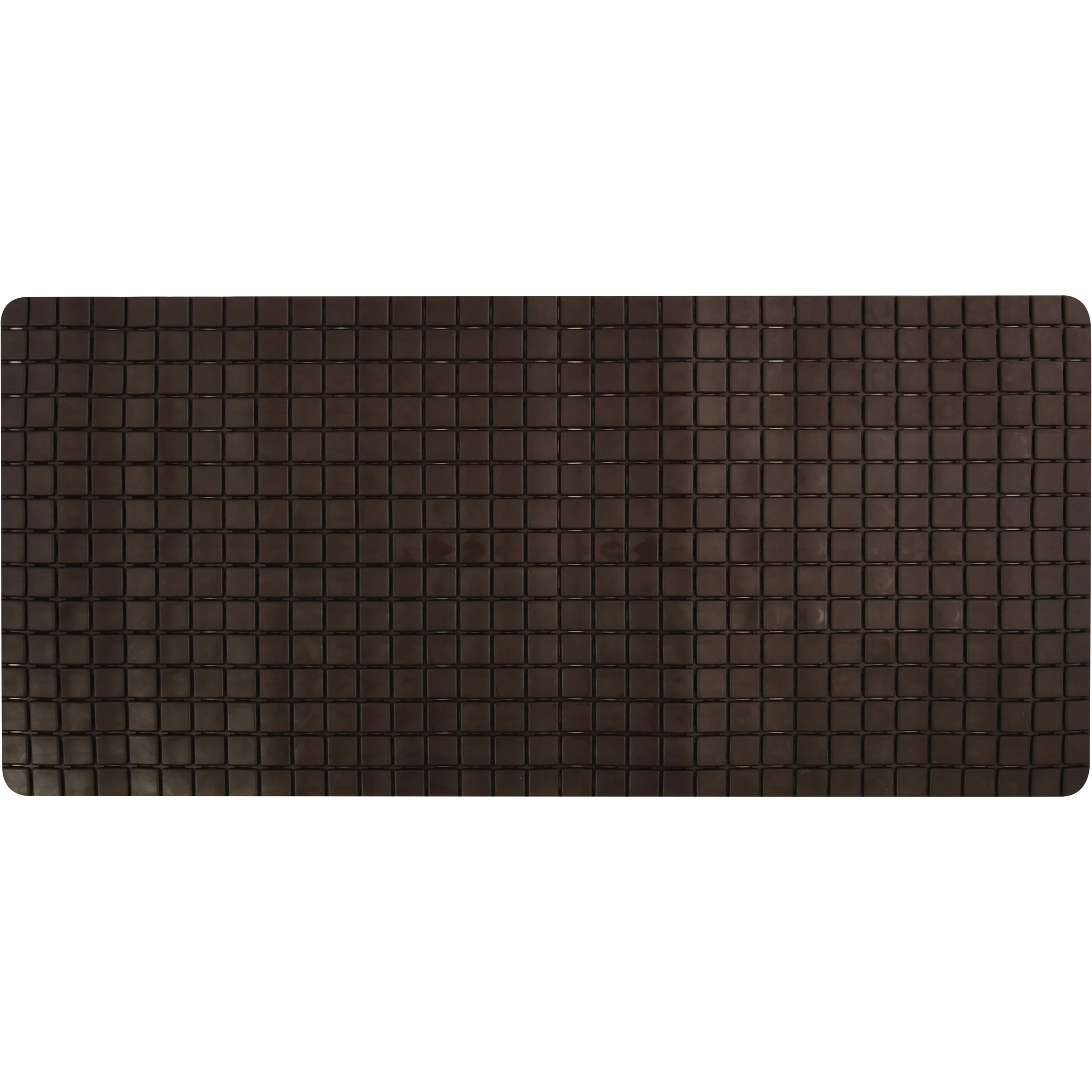spirella, Badewanneneinlage, Tapis Anti Derapant Quadro Premium 36x76 cm Chocol (76 x 36 cm)