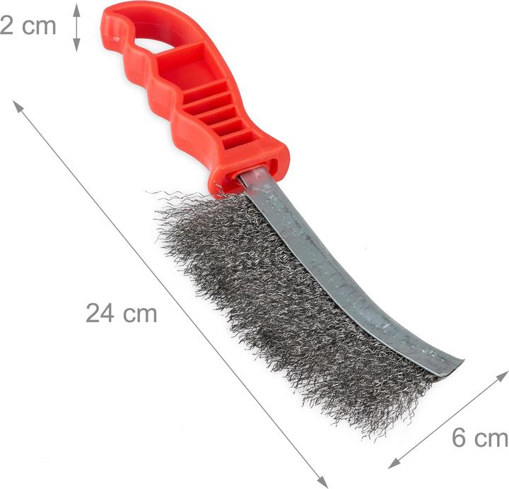 Actual product image Relaxdays 6x wire brush