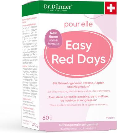 Actual product image Dr. Dünner Easy Red Days (60 pcs., Capsules, 60 ml)