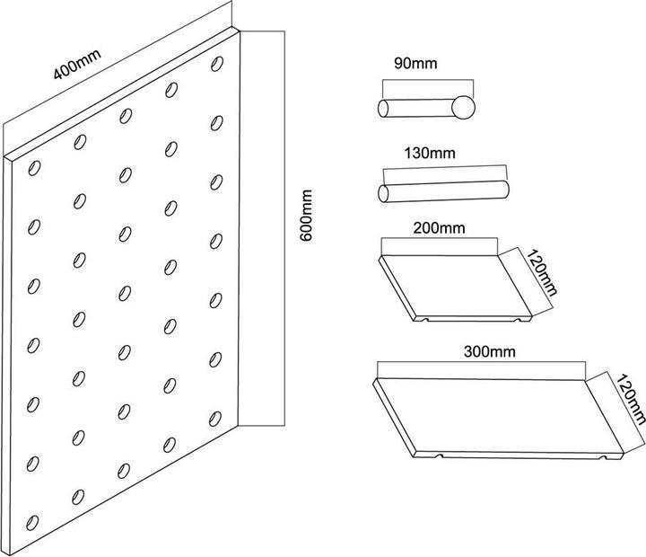 Actual product image Maclean DREWNIANA TABLICA ORGANIZER KOLOR JASNE DREWNO 40X60 CM MAX. 20 KG MC-130 WD