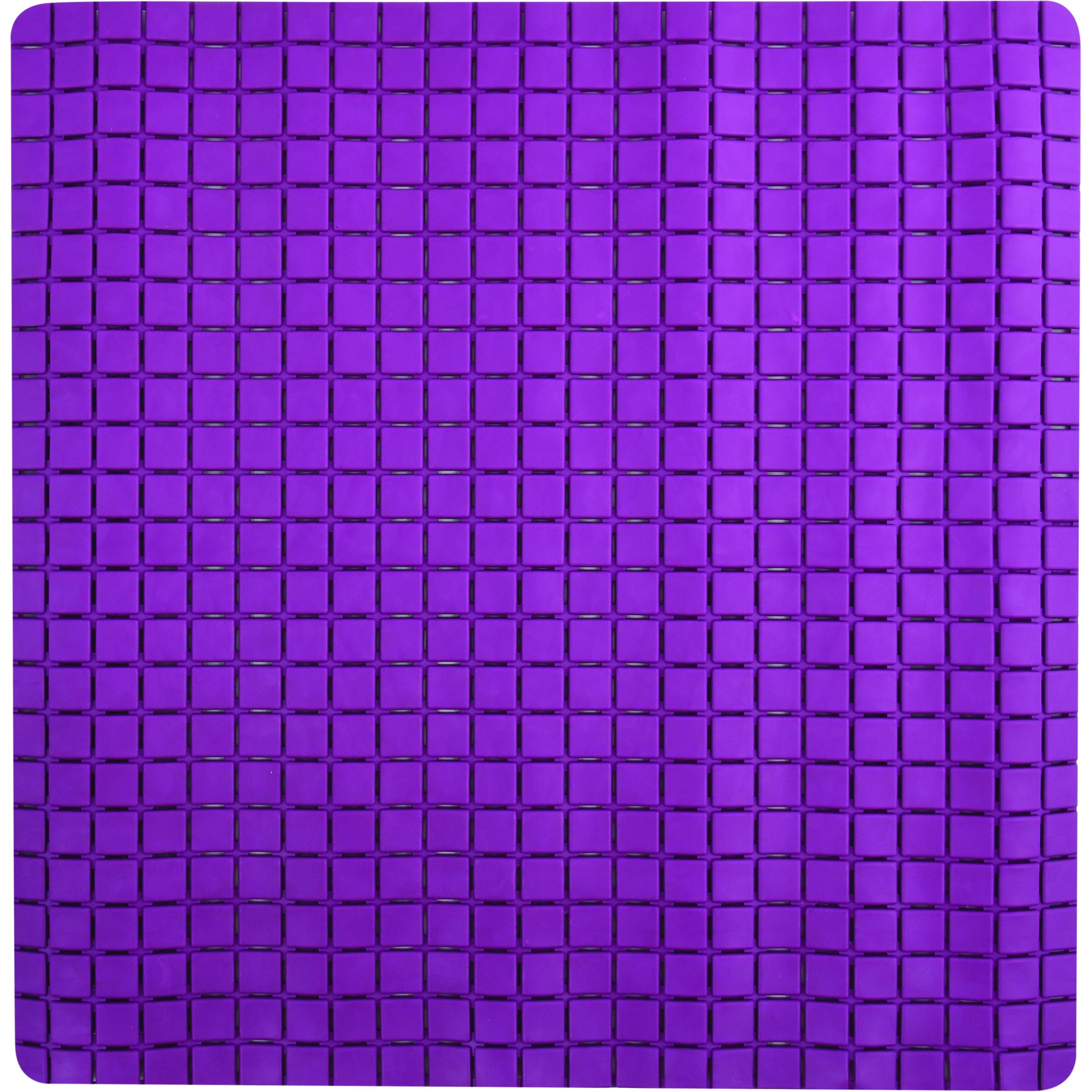spirella, Badewanneneinlage, Tapis Anti Derapant Quadro Premium 54 X 54 cm Viol (54 x 54 cm)