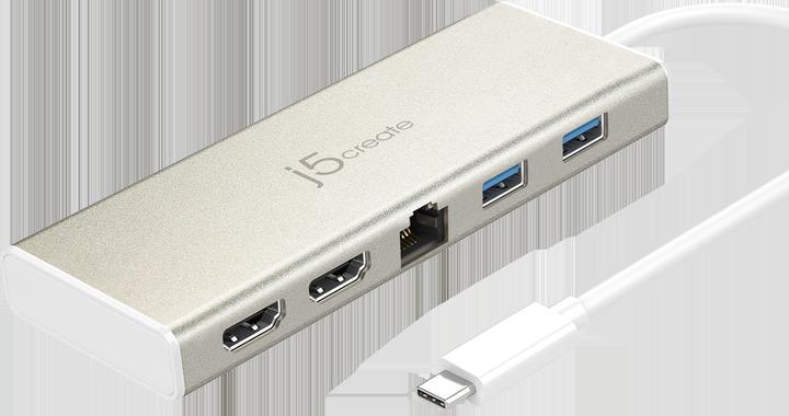 Produktbild j5Create Mini JCD381 (USB-C, 5 Ports)