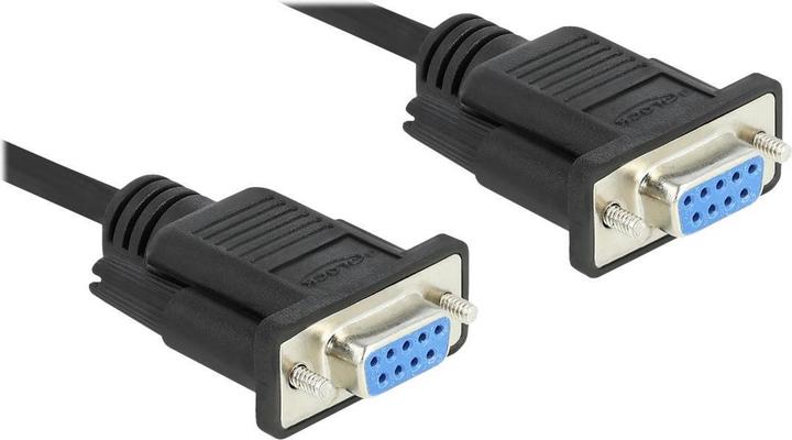 Actual product image Delock Connection cable null modem RS-232 DB9, (f-f) 4 m (4 m, Industrial cables)