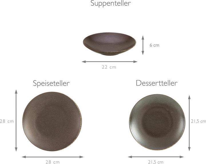 Produktbild CreaTable Rusty (12 Stück)