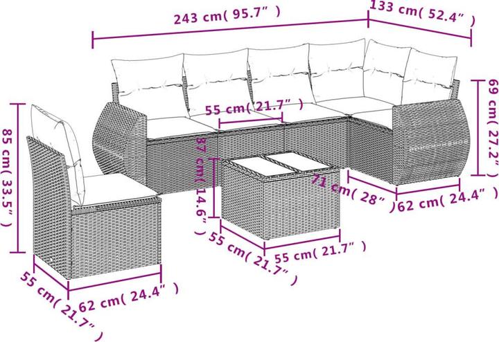 Produktbild vidaXL Damir