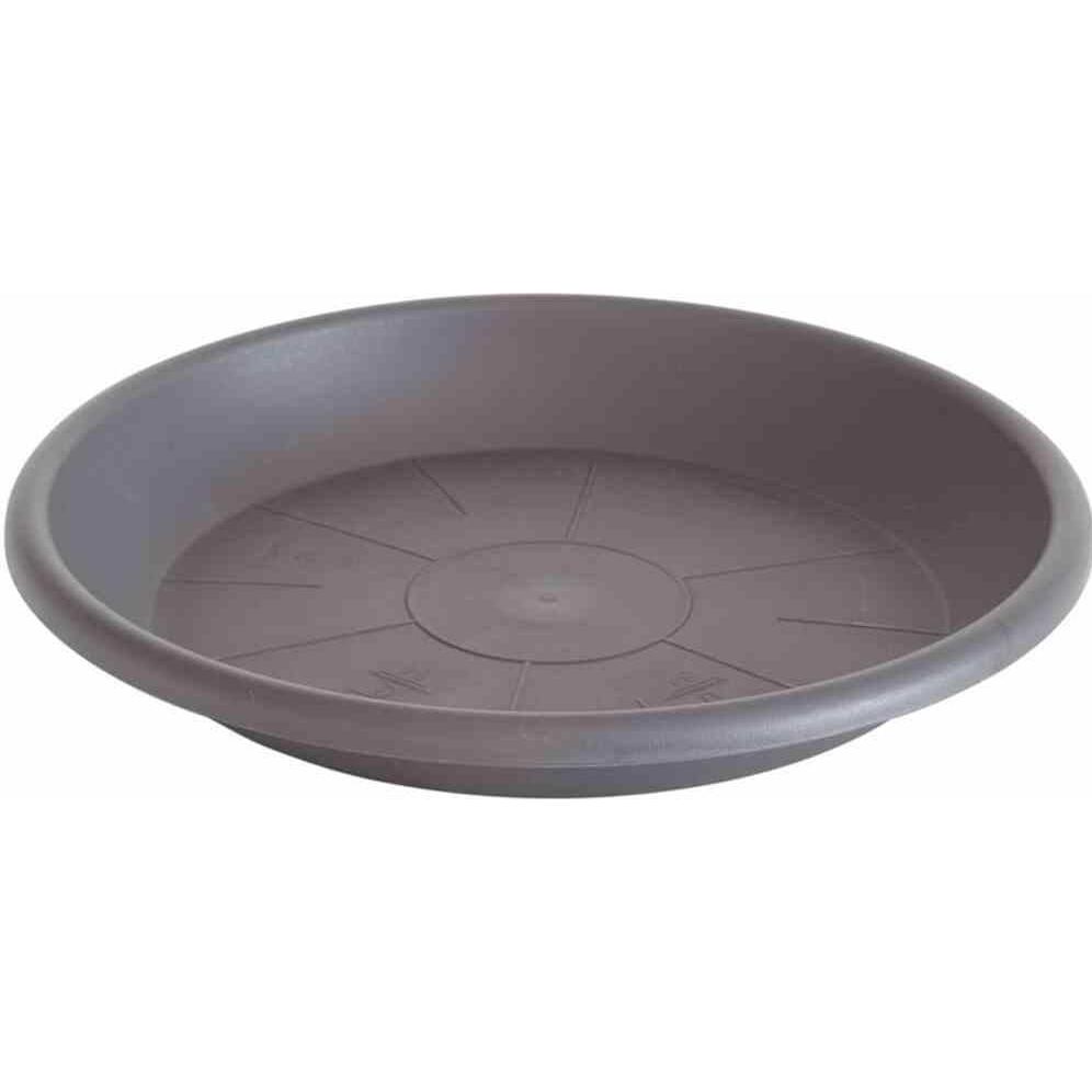 Siena Garden, Blumentopf Zubehör, Untersetzer Basic, rund, Ø 34 cm, passend zu Cilindro 35, aus Kunststoff matt in anthr...