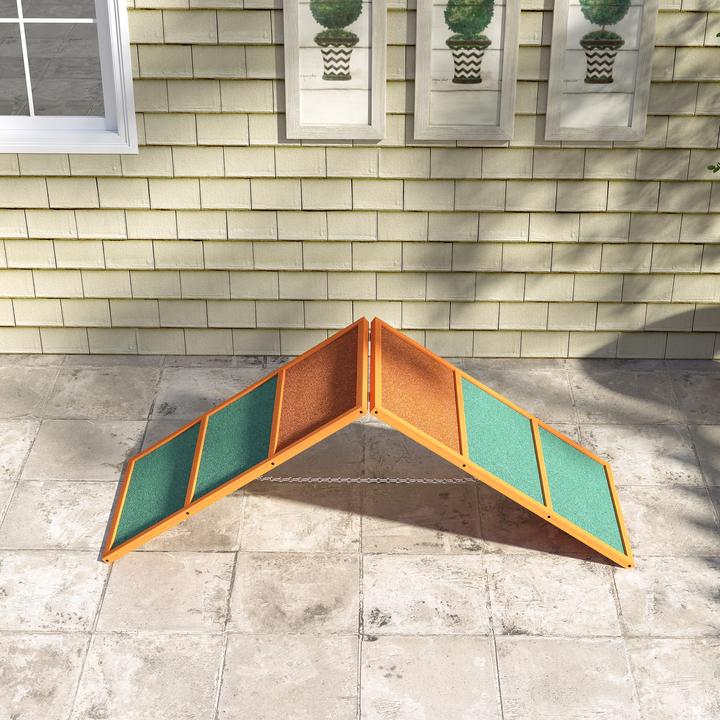 Immagine prodotto PawHut Hunde Agility Steg Tannenholz Orange (Destrezza)