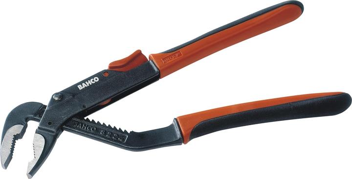 Actual product image Bahco ERGO water pump pliers with sliding joint and 2-component handle, burnished 400 mm (400 mm)