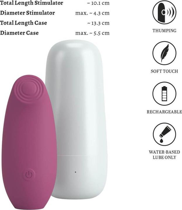 Actual product image Beau Coeur OMINO Charging Case Stimulator