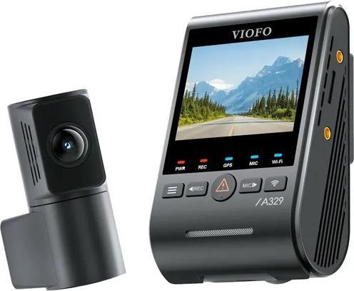 Produktbild Viofo A329 2CH 4K 60FPS + 2K WiFi, GPS (Bluetooth, Eingebautes Display, GPS-Empfänger, 4K)