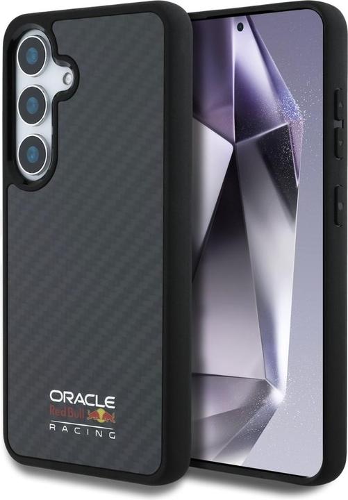 Productafbeelding Red Bull Real Carbon Fiber Shiny Logo MagSafe Case for Samsung Galaxy S25 Black (Samsung Galaxy S25)