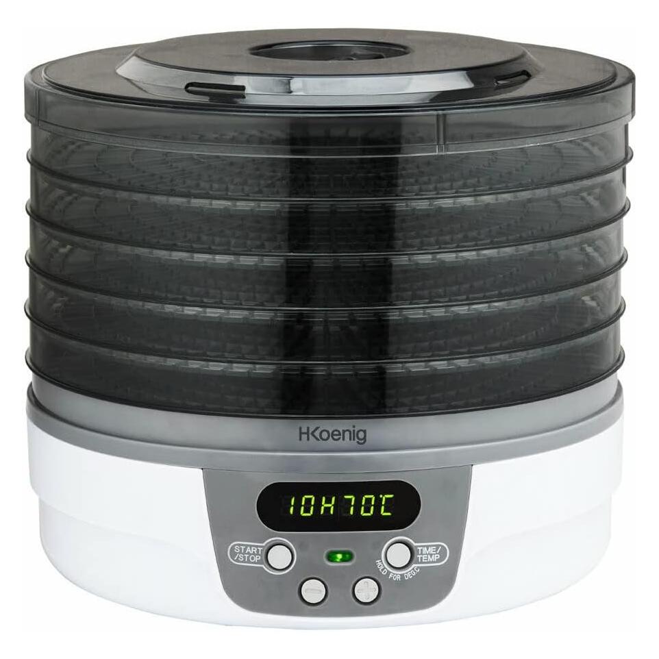 H.Koenig Koenig DSY700 - Voedseldroger - 5 Carichi - Timer, Essiccatore Per Alimenti, Multicolore