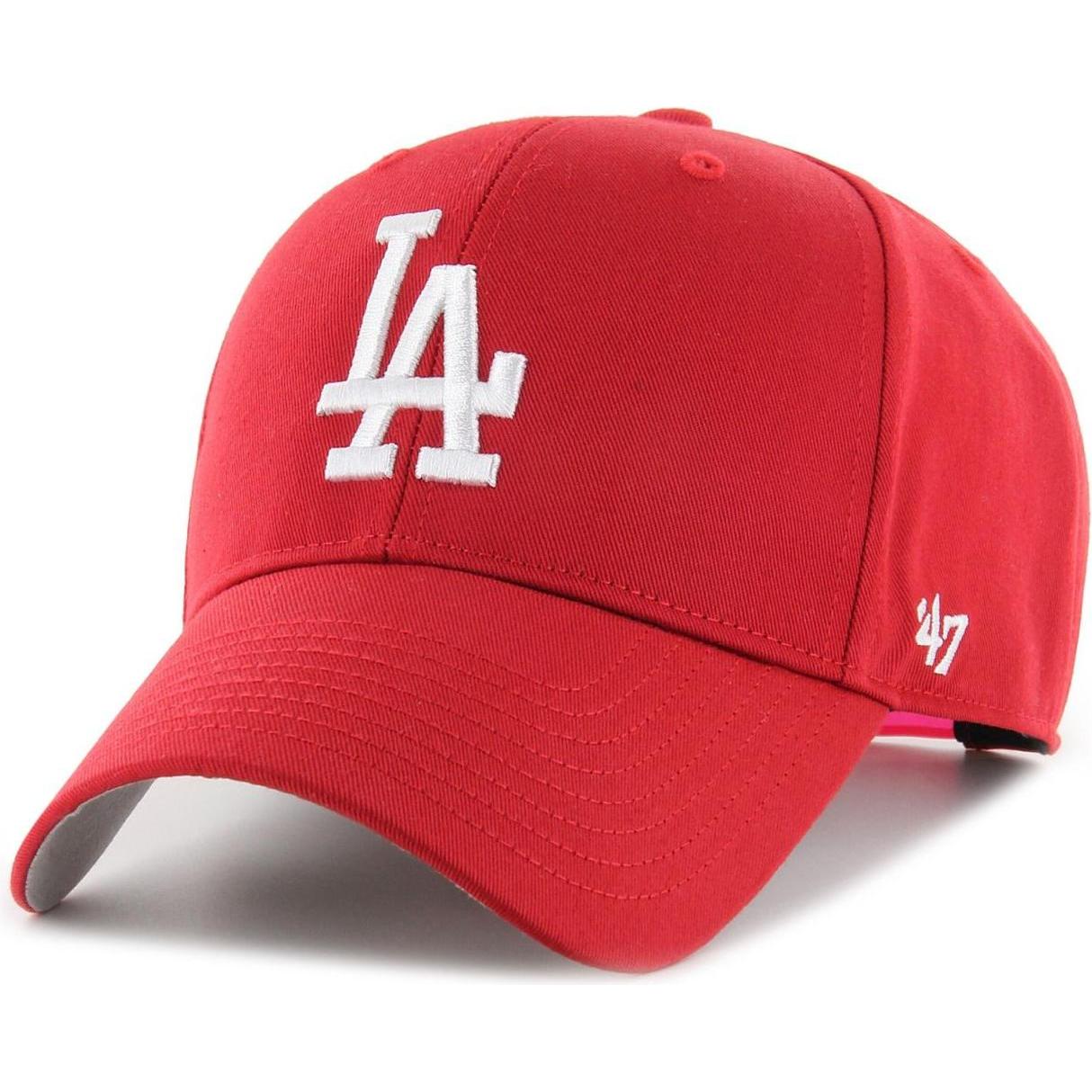 47 Brand, Jungen, Cap, Snapback Kinder Cap BASIC Los Angeles Dodgers rot, Rot, (53, 55, 56, 52 C, 54 C)