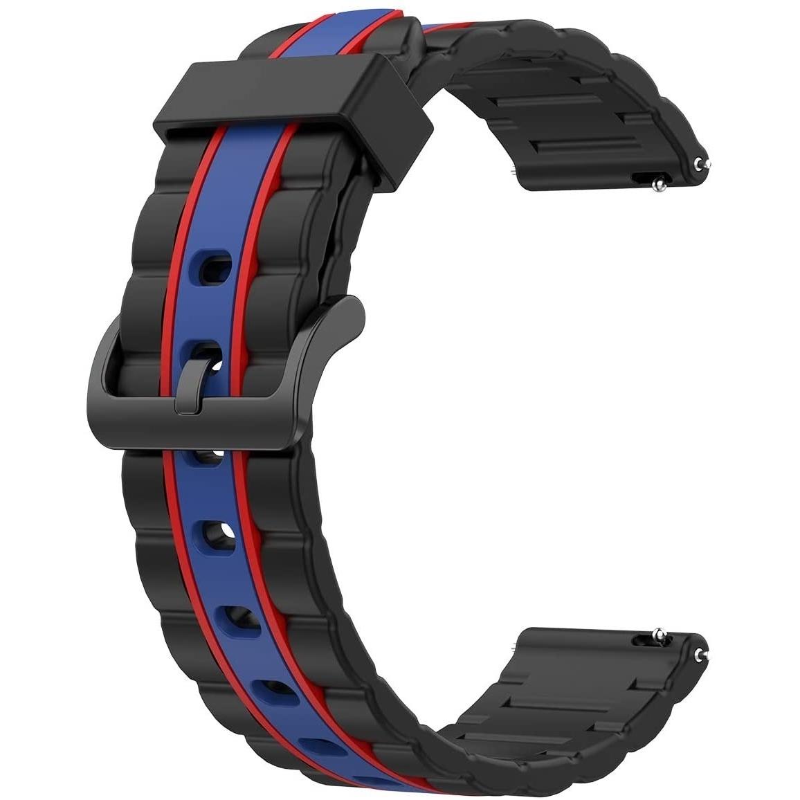 Thumbnail - Strap-it Armband (20 mm, Silikon), Uhrenarmband, Mehrfarbig