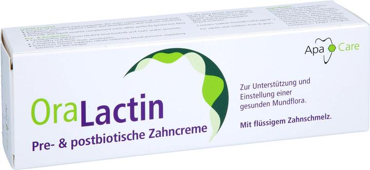 Actual product image ApaCare OraLactin pre-postbiotic toothpaste Tb 75 ml (75 ml)