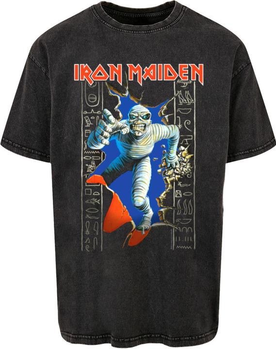 Produktbild Merchcode Powerslave - Mummy Wall Break Acid Washed Oversize Tee - 190077 (S)