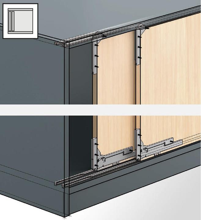 Actual product image Hettich SlideLine M running profile