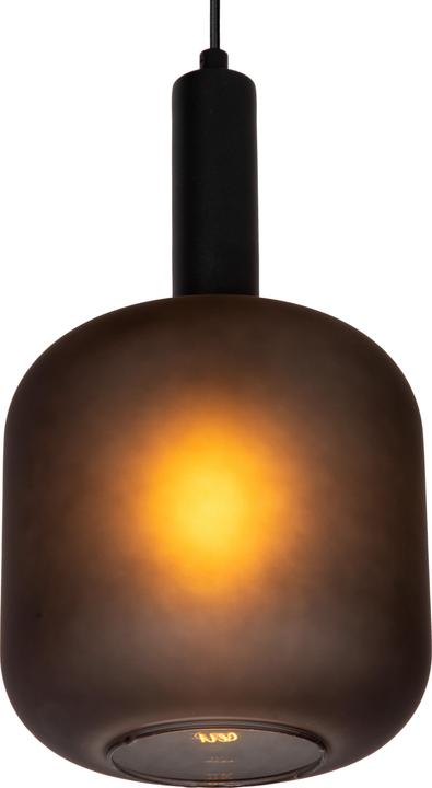 Actual product image Lucide hanglamp 3xe27 bruin/zwart glass (E27)