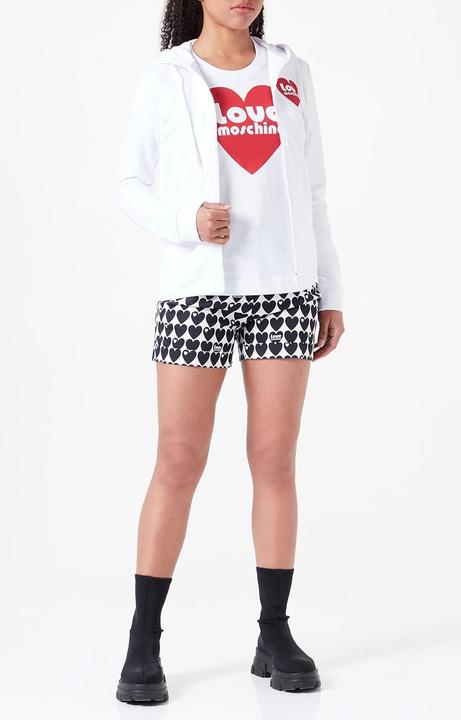 Produktbild Love Moschino Felpa con Cerniera e Logo Cuore Rosso (48)