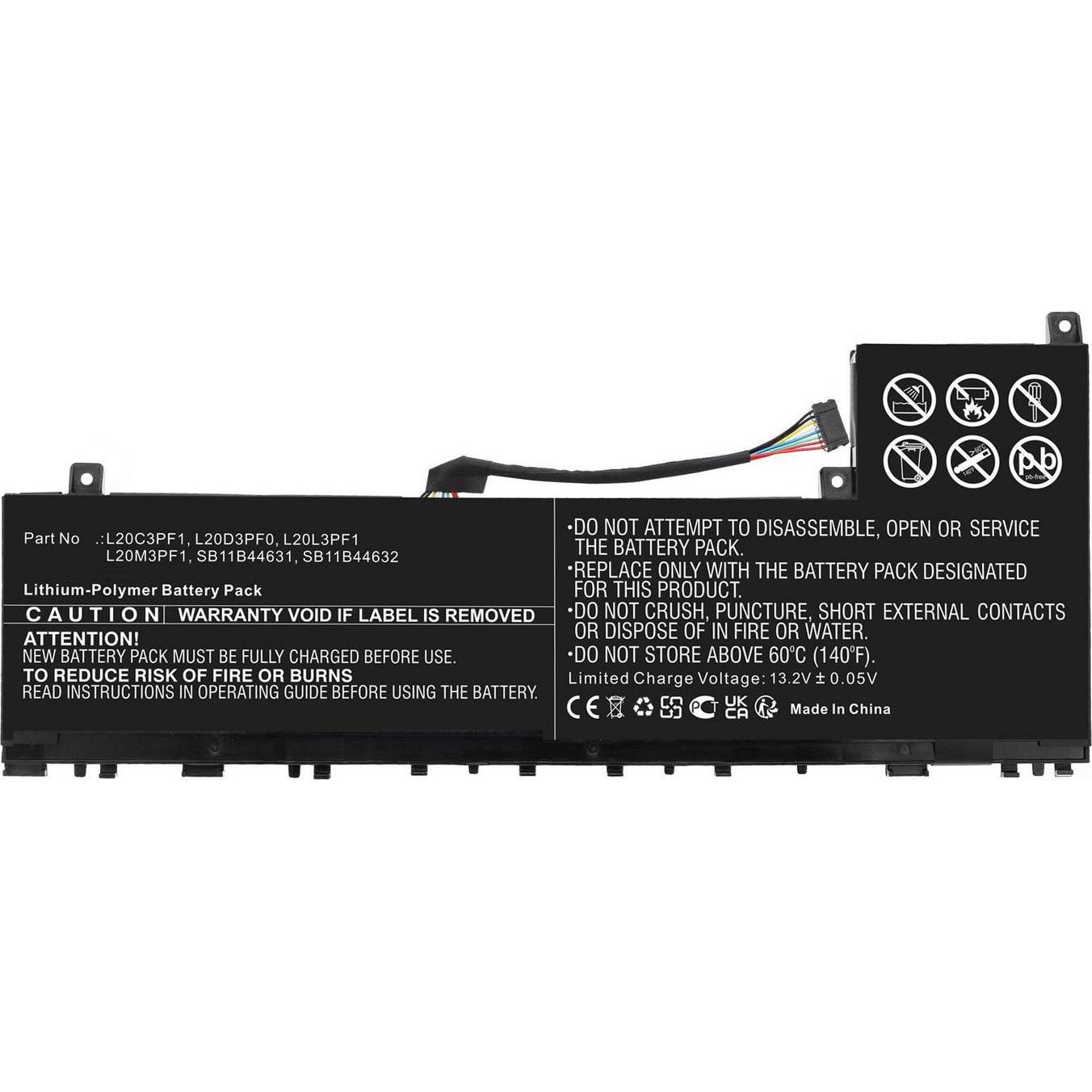Thumbnail - CoreParts Laptop Battery for Lenovo (4750 mAh), Notebook Akku, Schwarz
